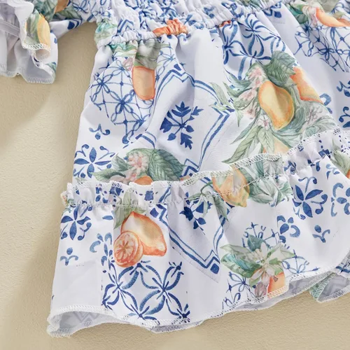 Vista 5 de Mameluco de verano para niña, sin mangas, vintage, con burbujas, vestido de mameluco lindo y diadema