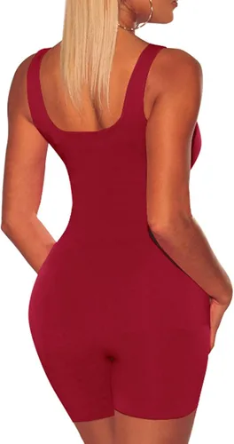 Vista 4 de Ceboyel Womens Athletic Jumpsuits Rompers Summer Tank Tops Scoop Neck Unitard Bodysuits One Piece Outfits 2023