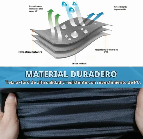 Vista 3 de Funda para UTV impermeable, resistente de 2 a 3 plazas lado a lado, cubierta de tela Oxford para Polaris RZR Ranger Can-Am Defender Kawasaki Mule