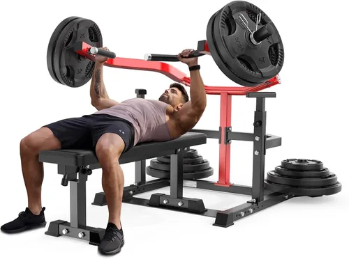 Vista 15 de Juego de banco de pesas multifunción todo en 1, multiposiciones, para levantamiento de pesas, banco de entrenamiento, banco plegable para gimnasio