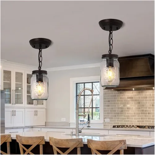 Vista 9 de Retro Industrial Style Led Chandelier Glass Modern Ceiling Lamp Pendant Lighting Indoor Fixture American Aisle Entrance Lamparas,Chandelier
