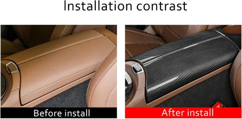Vista 2 de YIWANG Cubierta protectora para reposabrazos central de coche para Mercedes-Benz Clase E W213 2016-2021