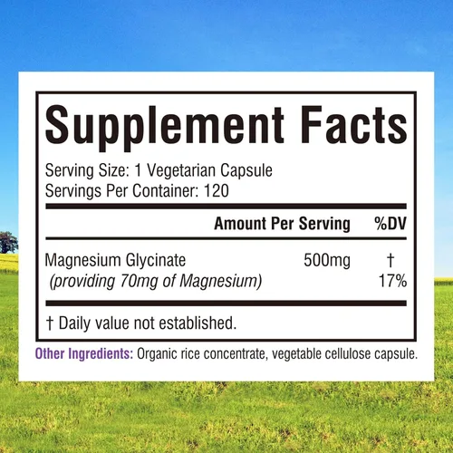 Vista 2 de Innate Vitality Paquete de glicinato de magnesio y vitamina B12, sin gluten y vegano, magnesio (120 cápsulas) y vitamina B12