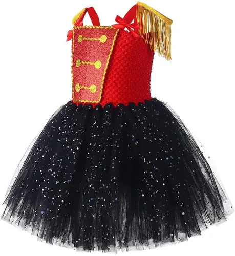 Vista 4 de Disfraz de árbol de Navidad para niñas, disfraz de cosplay con vestido de tul LED iluminado, accesorios de Navidad, ropa de fiesta