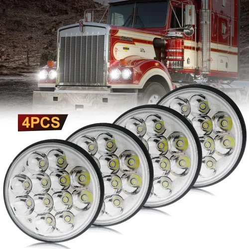 Vista 9 de BeaveWAY - 4 faros delanteros LED redondos de cristal de 5.75 pulgadas 36 W, haz sellado IP68, impermeable, repuesto 4000 4040 5506 H5006 H651 / H466
