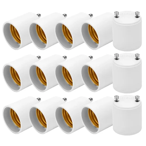 Vista 8 de Paquete de 2 adaptadores JACKYLED GU24 a E26, hasta 392 ℉ resistentes al