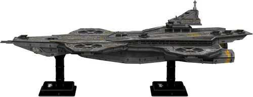 Vista 3 de 4D Build, Marvel Studios Avengers Helicarrier, kit de modelo de papel de rompecabezas 3D, kit de modelo de papel de 220 piezas para adolescentes