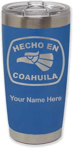Vista 27 de LaserGram Vaso aislado al vacío de 20 onzas, hecho en coahuila, grabado personalizado incluido (negro) Engraved Gift, Vacuum Insulated Stainless