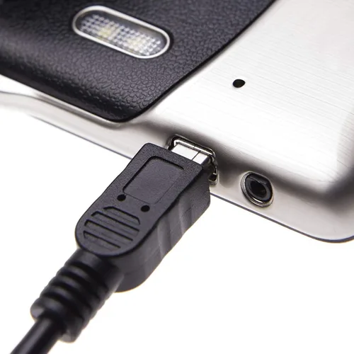 Vista 3 de Cargador de cable mini USB con sincronización de datos compatible con reproductores de MP4 Philips GoGear, Cam, Muse, Opus, RaGa, Spark, Vibe