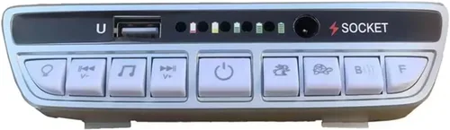 Vista 2 de Fuente de alimentación de vehículo eléctrico para niños de 12 V, interruptor de control central, conexión Bluetooth multifunción, fuente