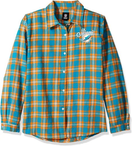 Vista 7 de FOCO NFL Womens 2016 Wordmark Basic Flannel Shirt