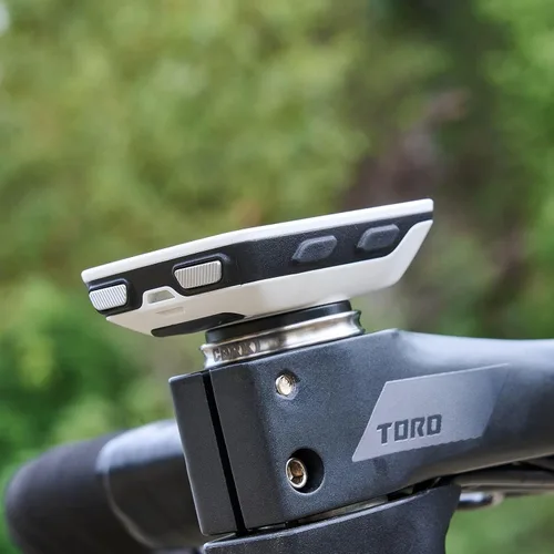 Vista 5 de corki Cycles Titanio Stem Auriculares Top Cap Bike Mount Compatible para Wahoo Garmin Cateye Bryton