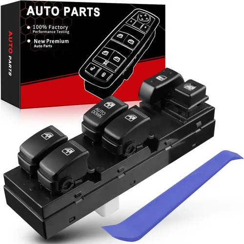 Vista 15 de Interruptor de ventana principal para Lincoln Town Car 2003 2004 2005 2006 2007 2008 Interruptor de control lateral del conductor OE# 5W1Z14529BA