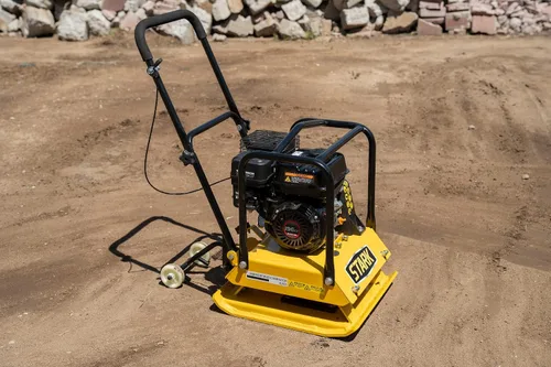 Vista 2 de Stark USA Stark 6.5hp Walk-Behind Vibración 21 pulgadas x 21 pulgadas Compactador de placa 2248lbs Force 196cc Motor Vibratorio Tamper Power