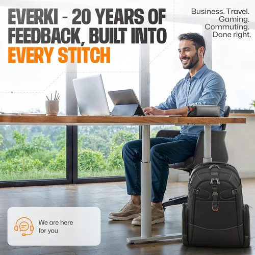 Vista 7 de Everki (EKP120) mochila para portátiles de hasta 18.4 pulgadas
