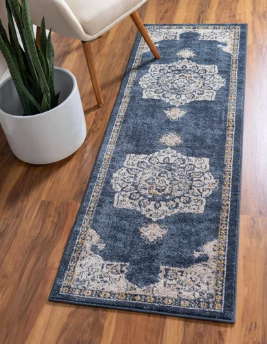 Vista 32 de Único Loom - Alfombra de la colección Utopia con estampado botánico vintage, tonos cálidos