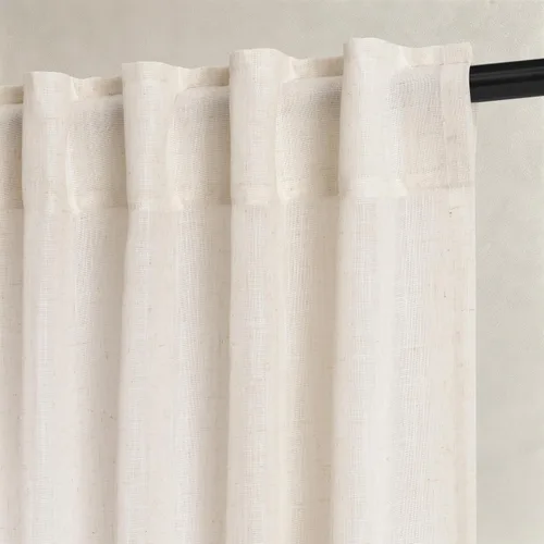 Vista 48 de Hokibero Cortinas de lino natural de 96 pulgadas de largo para sala