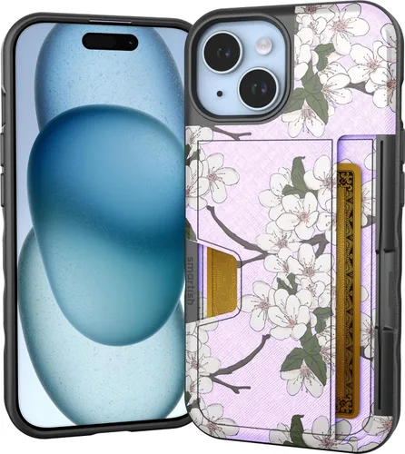 Vista 20 de Smartish Funda tipo cartera para iPhone 11 Pro - Wallet Slayer Vol. 2 [soporte protector delgado] tarjetero (seda) - Black Tie Affair