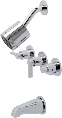Vista 11 de Kingston KBX8133NDL - Grifo para bañera y ducha, latón antiguo