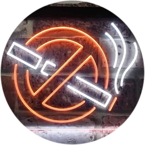 Vista 16 de ADVPRO No Smoking Non Smoke Warning Shop Restaurant Dual Color LED Neon Sign Blue & Red 12" x 8.5" st6s32-i3189-br