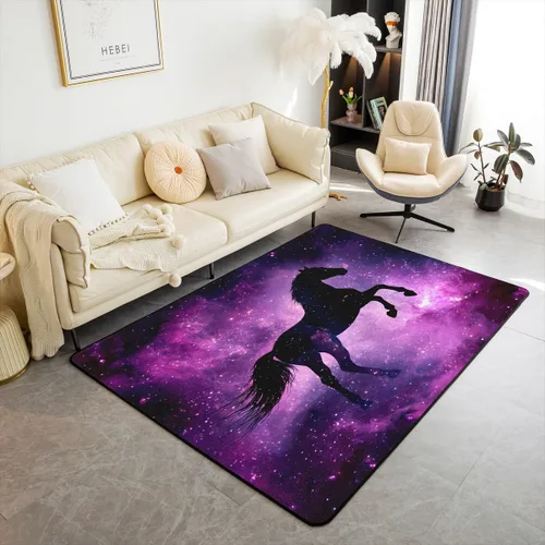 Vista 26 de Feelyou Alfombra de área con diseño de rosas de 3 x 5 para niños, con flores de Buterfly y luna, alfombra decorativa para dormitorio, niños, niñas