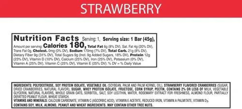 Vista 3 de Kellogg's Special K Barras de proteínas, reemplazo de comidas, aperitivos de proteínas, fresa (24 barras) paquete de 2