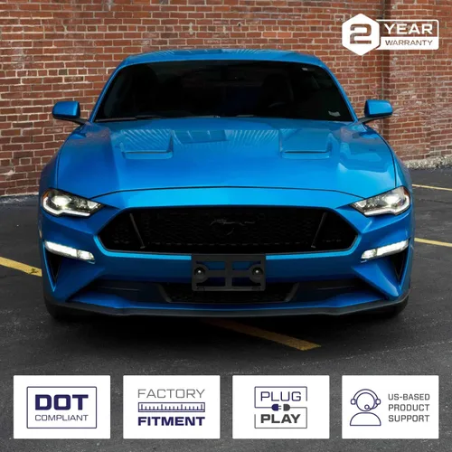Vista 4 de Form Lighting – Faros delanteros secuenciales LED compatibles con Ford Mustang 2018-2023 (par)