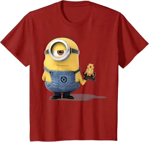 Vista 72 de Camiseta Despicable Me Minions Holding A Ginger Bread Minion Retrato Pequeña
