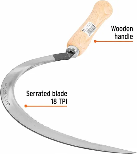 Vista 2 de Truper HP-0 Ganchos de césped dentados 41 cm (16") 25 cm (10")