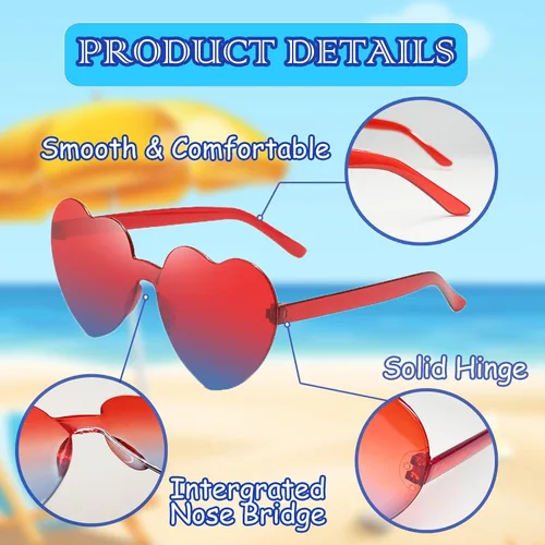 Vista 3 de SVOST Heart Shaped Sunglasses