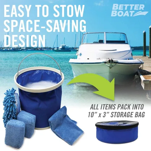 Vista 6 de Esponjas limpiadoras de barcos y lavado de autos, esponja de microfibra antiarañazos y lavado Cloths, Complete Cleaning Kit for