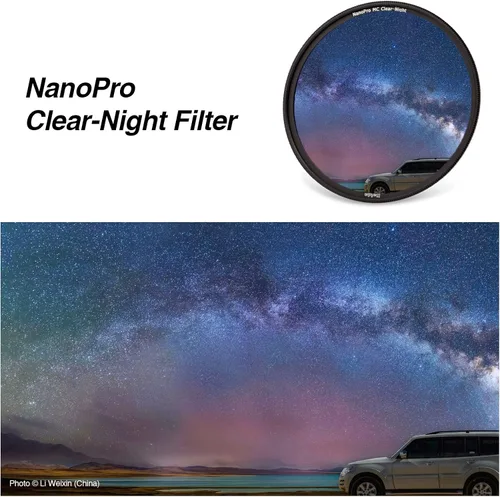 Vista 6 de Filtro de contaminación lumínica Haida Clear-Night NanoPro Filtro de vidrio óptico mejora la visibilidad, reducción de fuentes de luz artificial