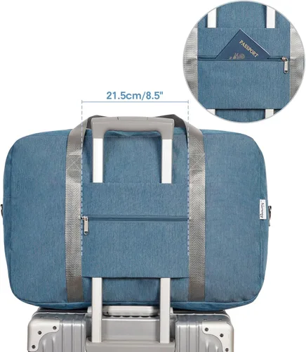 Vista 6 de For Spirit Airlines - Bolsa de viaje plegable de 18 x 14 x 8 pulgadas, bolsa de viaje para llevar en el equipaje durante la noche para mujeres