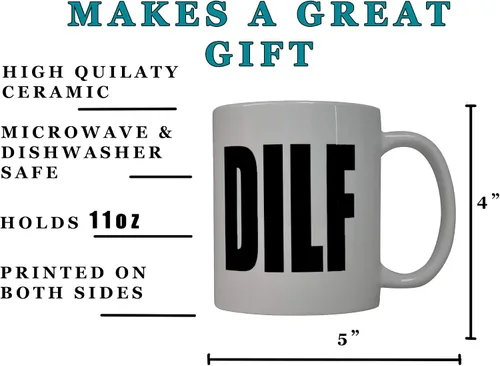 Vista 3 de Rogue River Tactical Taza de café divertida para papá, DILF, gran idea de regalo para hombres, padre, marido, abuelo (DILF)