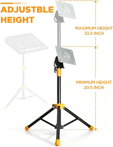 Vista 2 de Soporte de montaje electrónico portátil PPS-75 con placa para almohadilla de muestra/tambor instrumentos de percusión