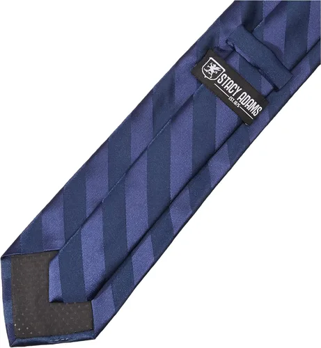 Vista 2 de Stacy Adams Conjunto de corbata de rayas formales de tejido sólido para hombre