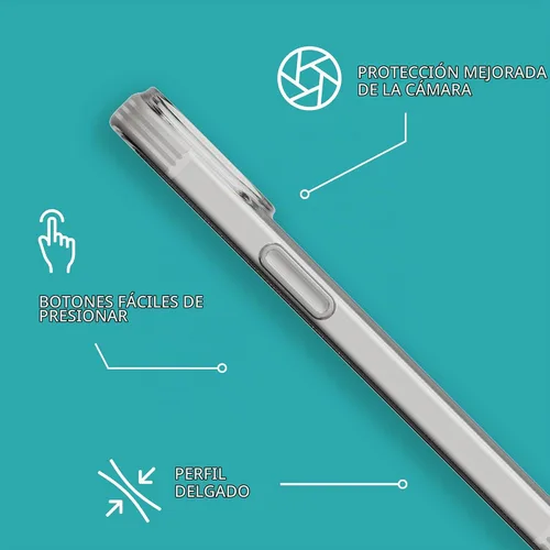 Vista 5 de Tech21 EvoLite - Funda para iPhone 15 / 16e - Funda fina de protección contra impactos, transparente