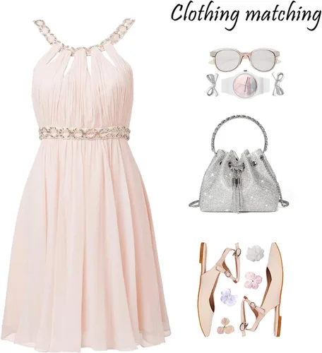 Vista 7 de Bolso de mano con cristales brillantes y diamantes de imitación para mujer, bolso de noche con brillo, bandolera para fiesta de boda, graduación