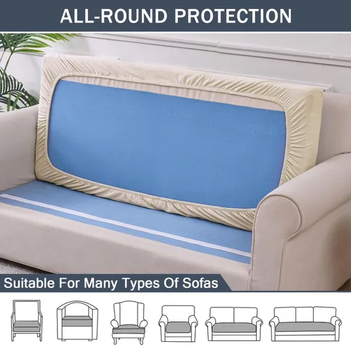 Vista 5 de Funda de cojín elástica, fundas deslizables de cojín de felpa de terciopelo suave para sofá de dos plazas, fundas de sofá, fundas de asiento