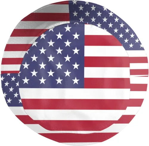 Vista 4 de Sombrero de pescador con bandera de moda, sombrero de pescador, sombreros de pescador con bandera linda para mujeres y hombres