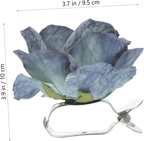 Vista 5 de ARTIBETTER 4 alzapaños modernos y simples para cortina, diseño de flores, hebillas de cortina para decoración del hogar, diseño floral