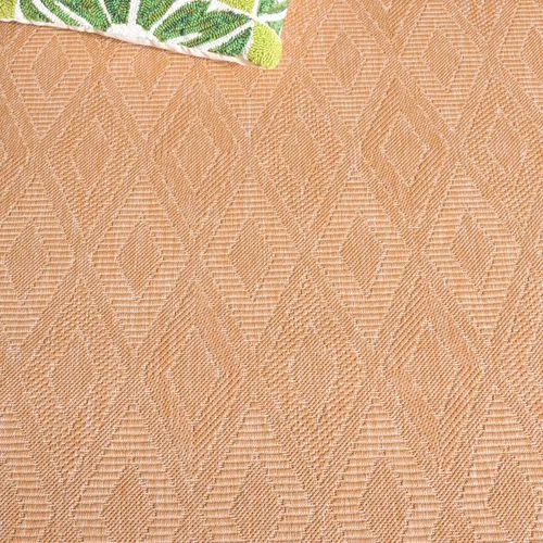Vista 6 de SAFAVIEH Alfombra lavable para exteriores, colección Patio de 2.3 x 18 pies, natural y natural, no desprende pelusa y fácil de limpiar, ideal