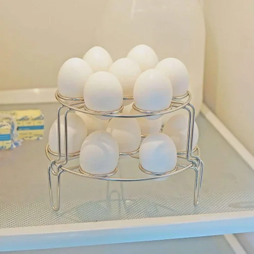Vista 6 de Southern Homewares Huevos de acero inoxidable para cocinar al vapor Estante de encimera Soporte de huevo de presión Soporte de olla a presión Huevos