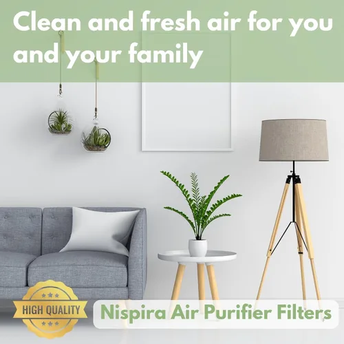 Vista 7 de Nispira Filtro HEPA verdadero (pequeño) con 4 filtros de precarbono compatible con los modelos Whirlpool Whispure de purificador de aire AP150