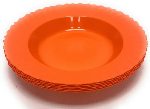 Vista 50 de Mintra Home Colección Curly (Plato de 9.75 pulgadas - 12 piezas, Azul)