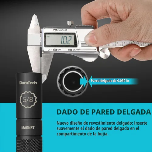 Vista 7 de DURATECH - Bujía magnética giratoria de 5/8 pulgadas con cabezal magnético mejorado