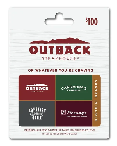 Vista 8 de Bloomin' Brands Tarjeta de regalo de restaurante multimarca Outback Steakhouse $50