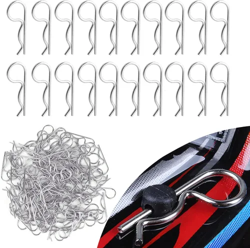 Vista 8 de 100 clips universales para cuerpo a control remoto para todas las piezas de automóvil a escala 1/10 1/12 Traxxas Redcat Axial SCX10 Losi HPI Himoto
