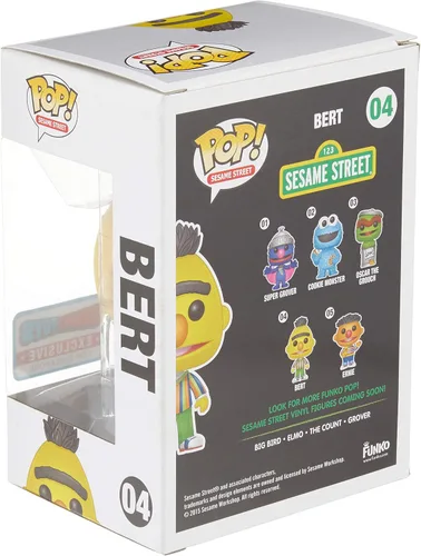 Vista 4 de POP ASIA sésamo Street Ernie & bert Funko Flocked exclusive RARE 2015
