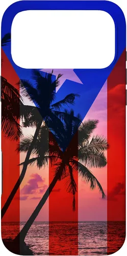Vista 22 de Tropical Ocean Vibes Puerto Rico Flag - Funda para iPhone 17